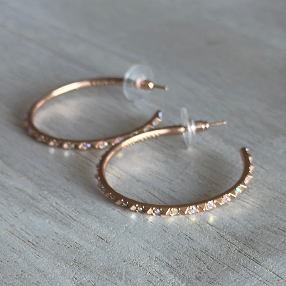 Kendra Scott Rose Gold Veronica Hoop Earrings